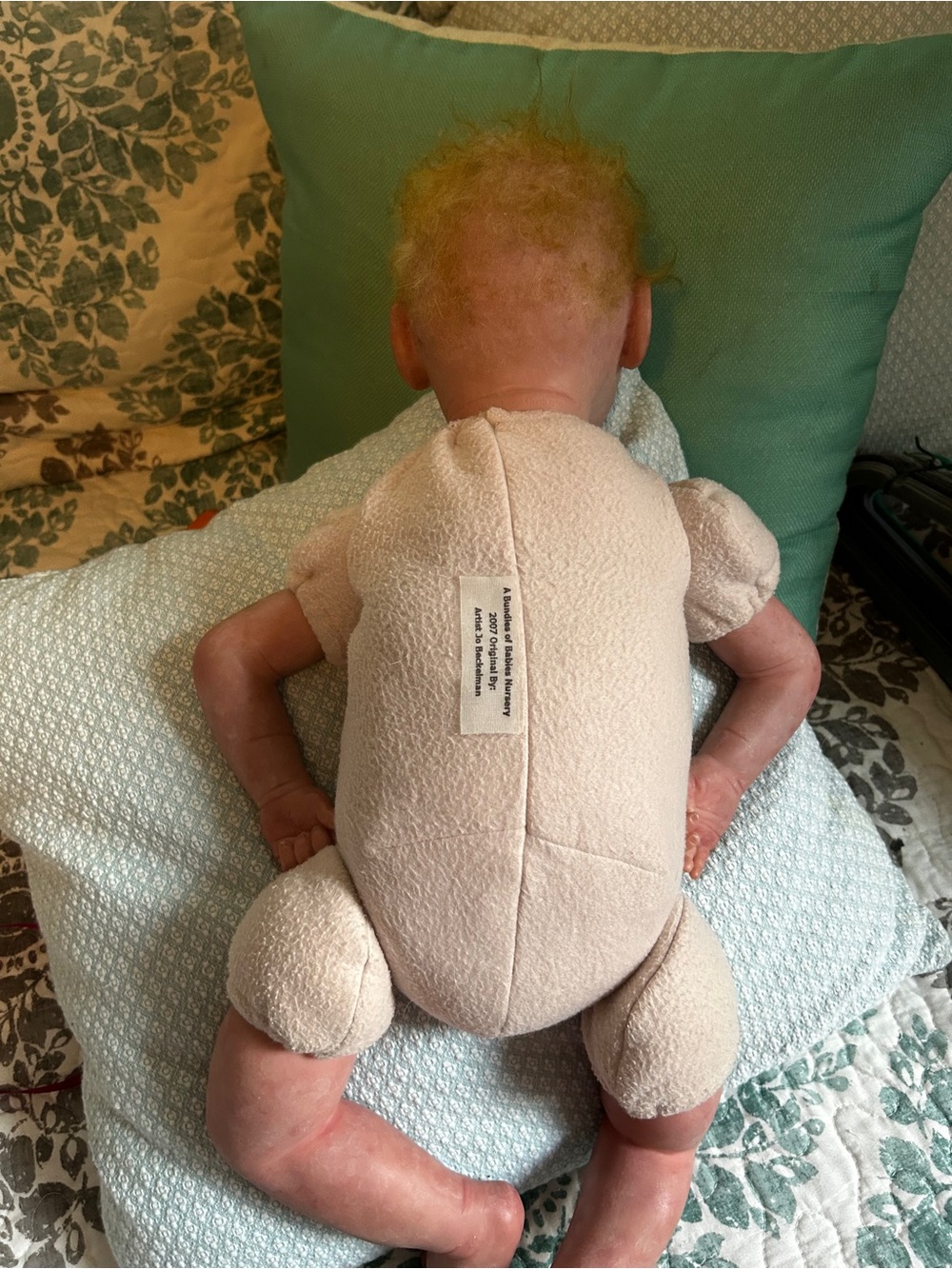 Lifelike Reborn Baby Doll By Artist Jo Beckman 23” Weight 6.2 oz - Picture 12 of 16